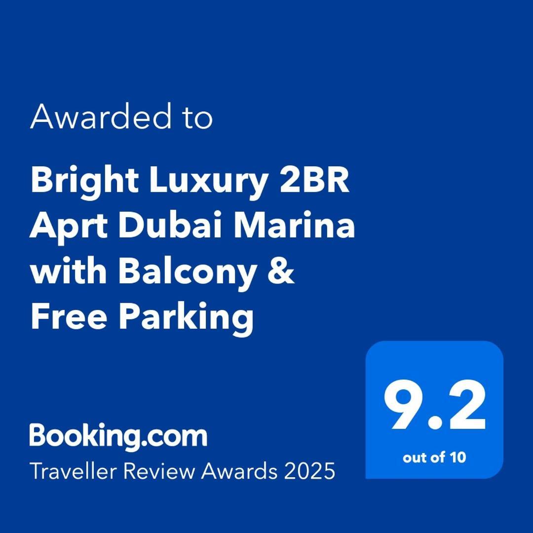 Bright Luxury 2Br Aprt Dubai Marina With Balcony Apartman Kültér fotó